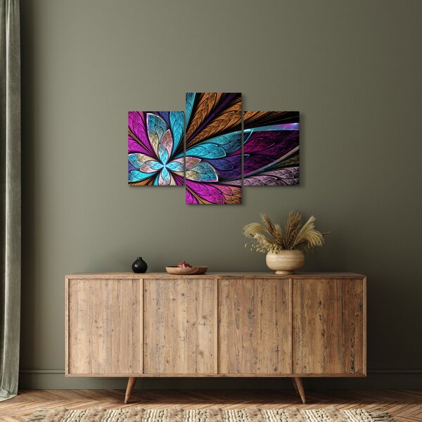 Slika - Abstrakcija, cvet (90x60 cm)