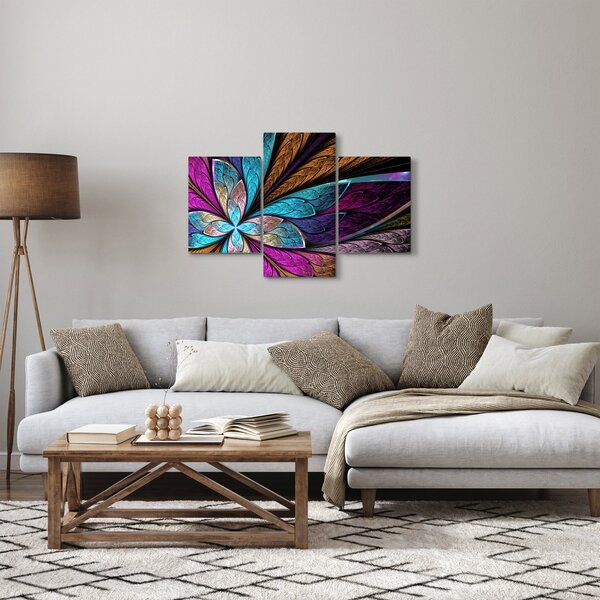 Slika - Abstrakcija, cvet (90x60 cm)