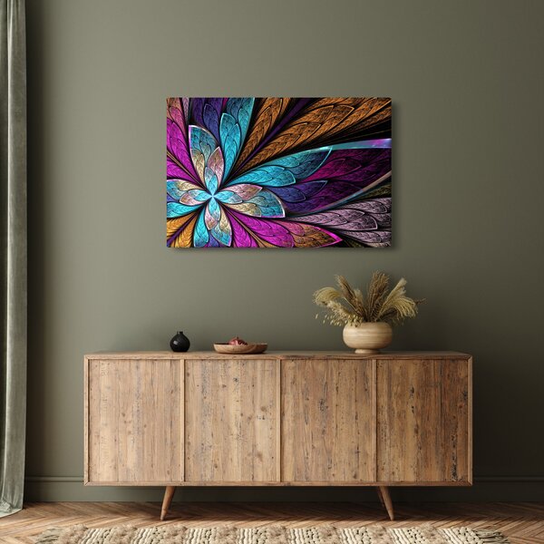 Slika - Abstrakcija, cvet (90x60 cm)
