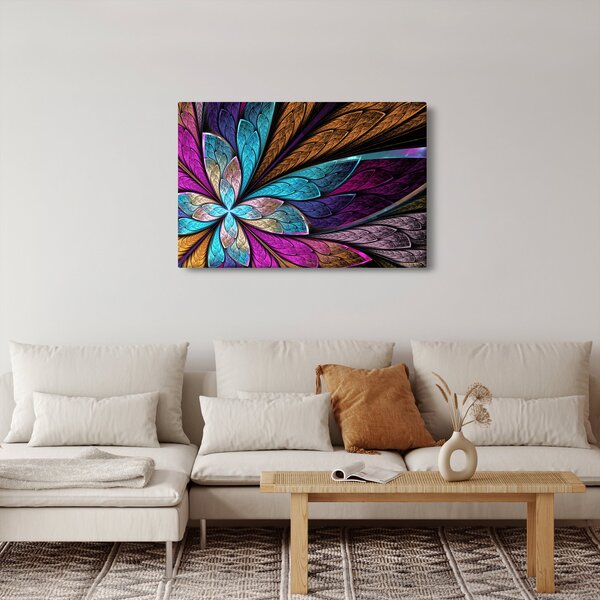 Slika - Abstrakcija, cvet (90x60 cm)