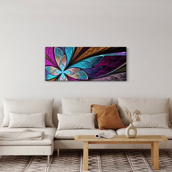 Slika - Abstrakcija, cvet (120x50 cm)