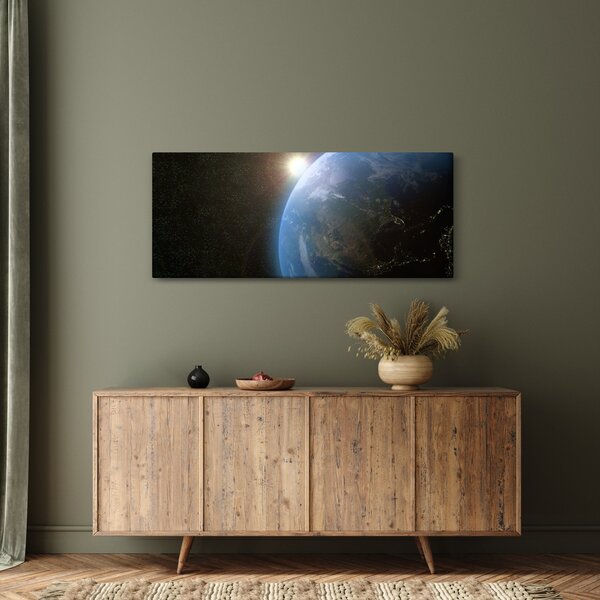 Slika zemlje iz vesolja (120x50 cm)
