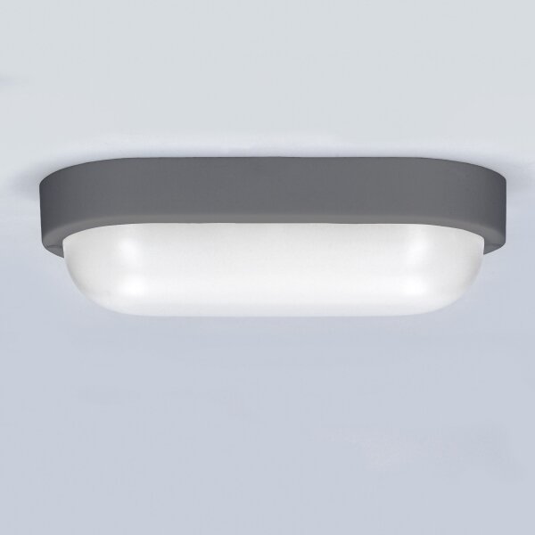 Solight WO744-G- LED Vanjska zid. svjetiljka LED/13W/230V 4000K IP54 siva ovalno