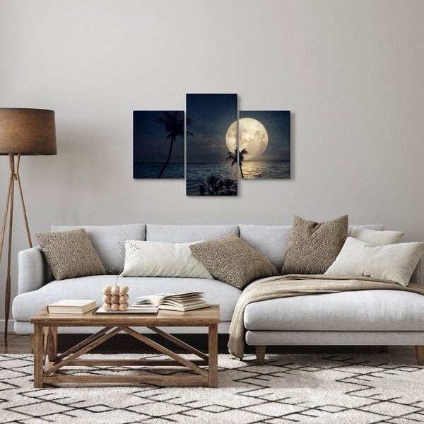 Slika - Plaža pod polno luno (90x60 cm)