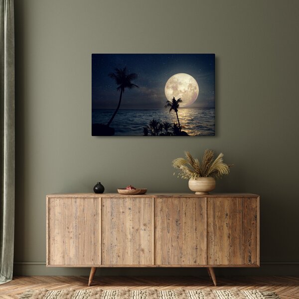 Slika - Plaža pod polno luno (90x60 cm)
