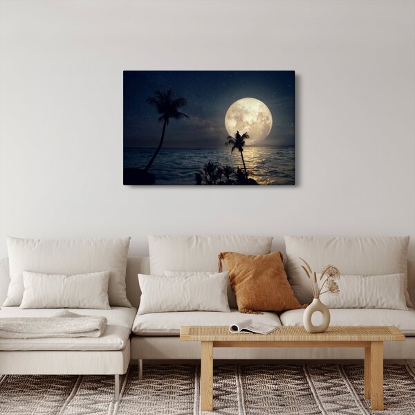 Slika - Plaža pod polno luno (90x60 cm)