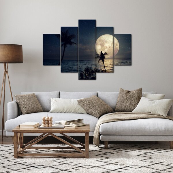 Slika - Plaža pod polno luno (150x105 cm)