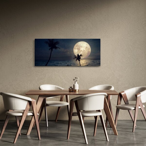 Slika - Plaža pod polno luno (120x50 cm)