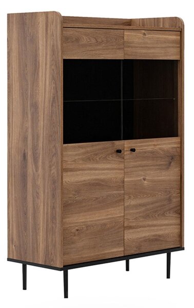 Zondo.hr Vitrina Percival PC1 (crna + brandy castello). 1122811