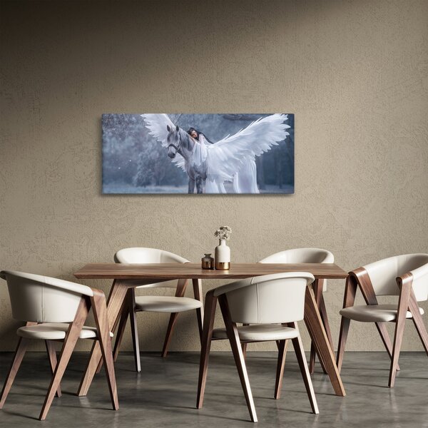 Slika dekleta na samorogu (120x50 cm)