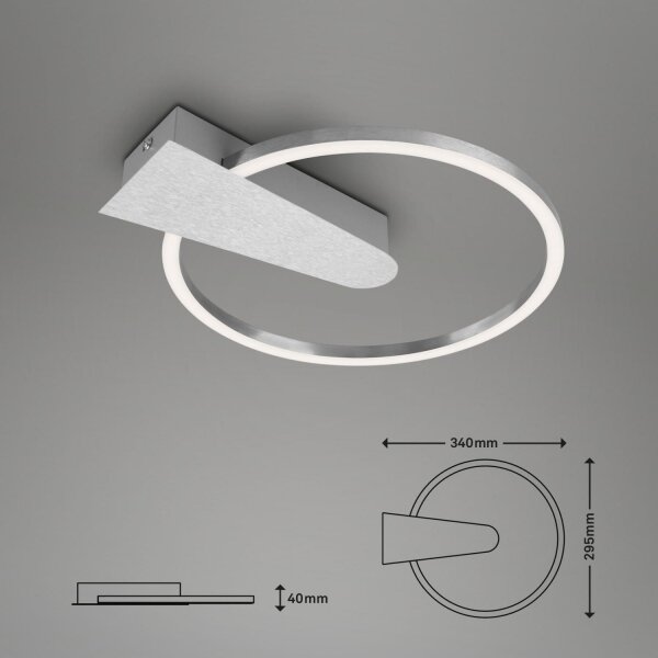 Briloner 3542-018 - LED Prigušiva stropna svjetiljka NICO LED/12W/230V krom