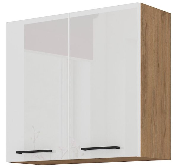 Zondo.hr Gornji kuhinjski ormarić Virion 80 G 72 2F (hrast lancelot + bijela). 1032538