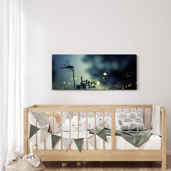 Slika - Kačji pastir v bleščeči noči (120x50 cm)