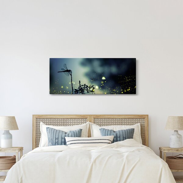 Slika - Kačji pastir v bleščeči noči (120x50 cm)
