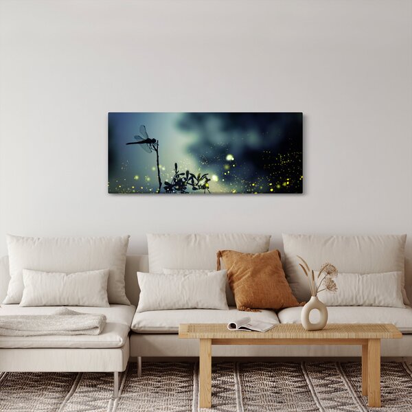 Slika - Kačji pastir v bleščeči noči (120x50 cm)