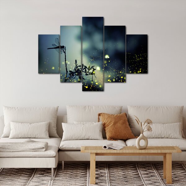 Slika - Kačji pastir v bleščeči noči (150x105 cm)