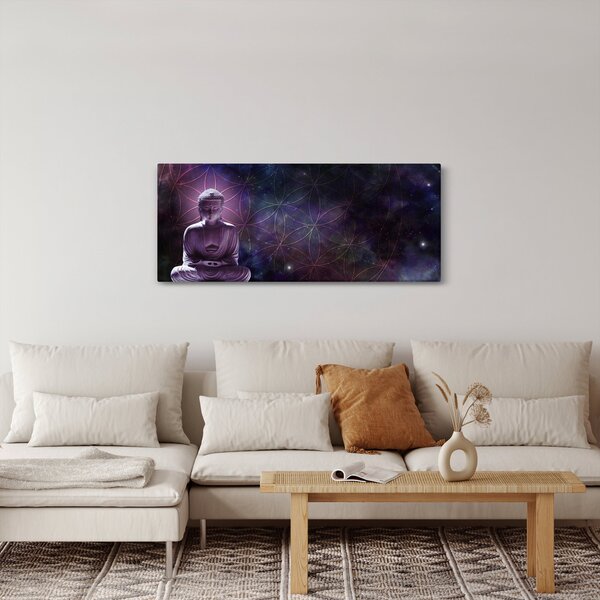 Slika - Buda z rožami življenja (120x50 cm)