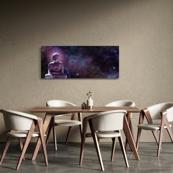 Slika - Buda z rožami življenja (120x50 cm)