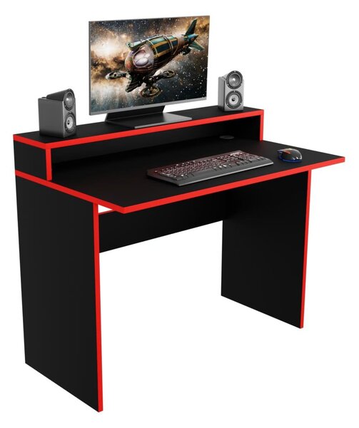 Gaming PC stol Adapt (crna + crvena) (bez rasvjete)