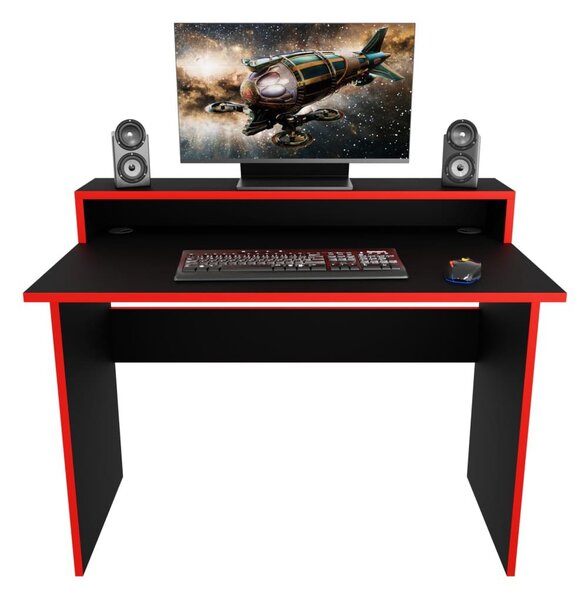 Gaming PC stol Adapt (crna + crvena) (bez rasvjete)