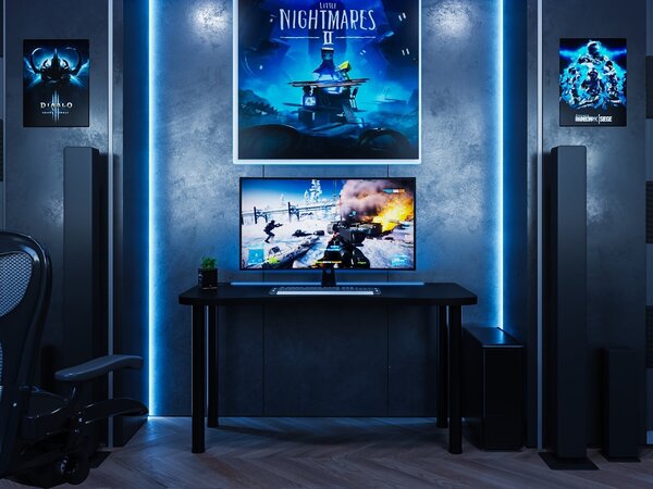 Zondo.hr Gaming PC stol Gamer Y (crna) (s RGB LED rasvjetom). Akcija -19%. 1054981