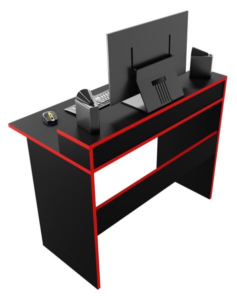 Gaming PC stol Adapt (crna + crvena) (bez rasvjete)
