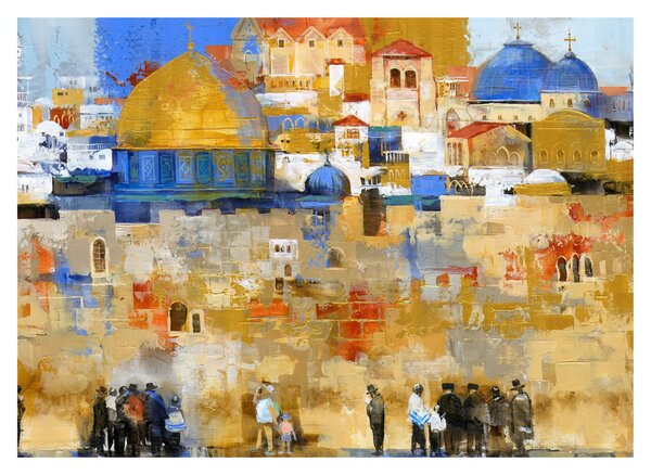 Slika - Zid objokovanja, Jeruzalem, Izrael (70x50 cm)