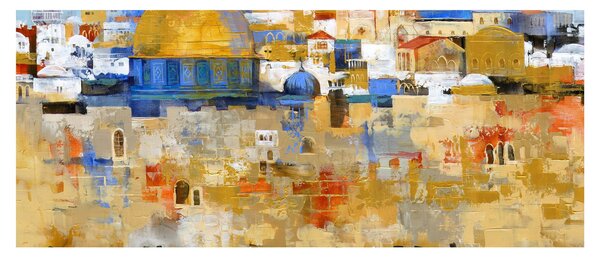 Slika - Zid objokovanja, Jeruzalem, Izrael (120x50 cm)