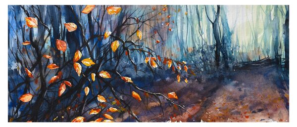 Slika - Jesenski sončni žarki (120x50 cm)