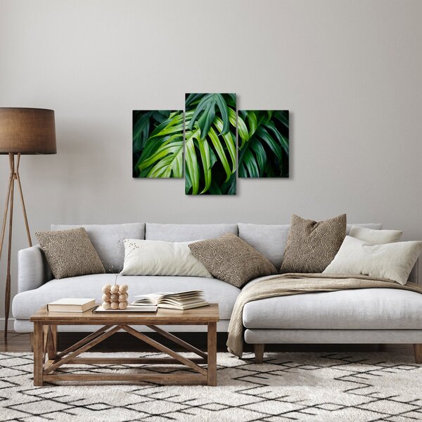 Slika - Tropski listi (90x60 cm)