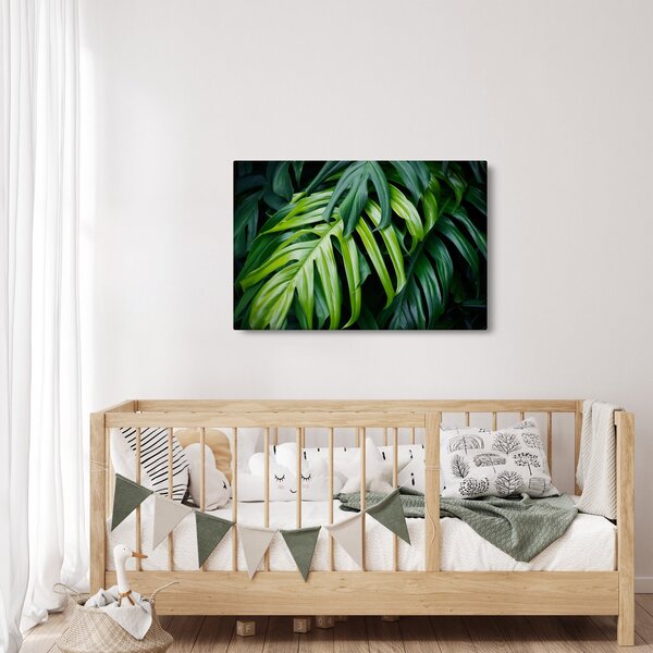 Slika - Tropski listi (90x60 cm)