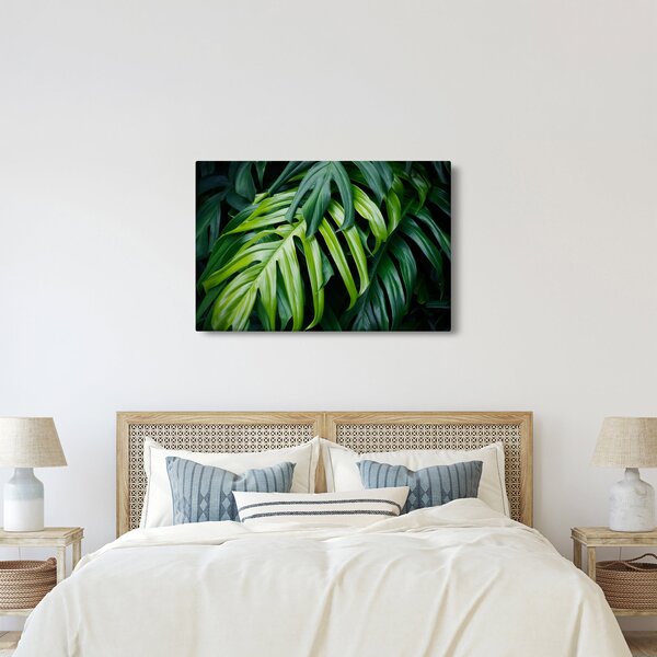 Slika - Tropski listi (90x60 cm)
