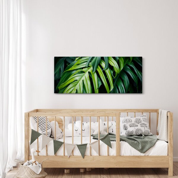 Slika - Tropski listi (120x50 cm)