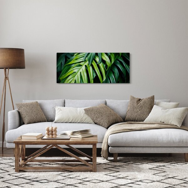 Slika - Tropski listi (120x50 cm)