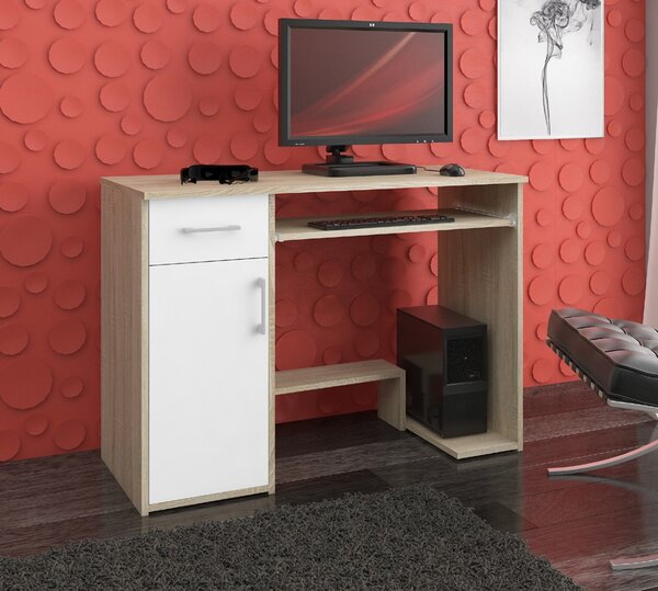 PC stolić Jocosa (hrast sonoma + bijela)