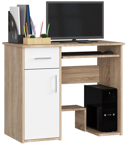 PC stolić Jocosa (hrast sonoma + bijela)