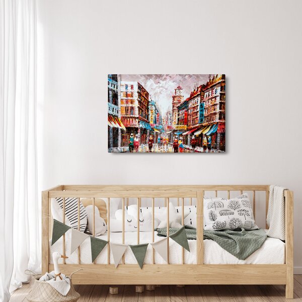 Slika - Hong Kong, oljna slika (90x60 cm)
