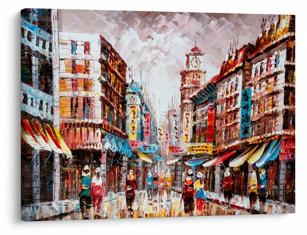 Slika - Hong Kong, oljna slika (70x50 cm)