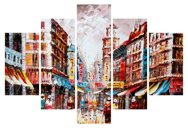Slika - Hong Kong, oljna slika (150x105 cm)