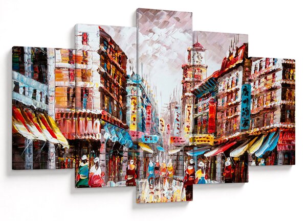 Slika - Hong Kong, oljna slika (150x105 cm)