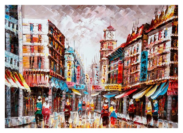 Slika - Hong Kong, oljna slika (70x50 cm)
