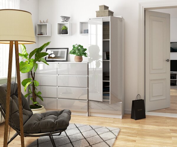 Zondo.hr Regal Radha (bijela + metalni sjaj). Akcija -21%. 1068878