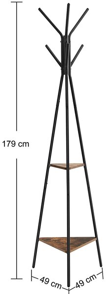 Crni stajaći vješalica COLAME