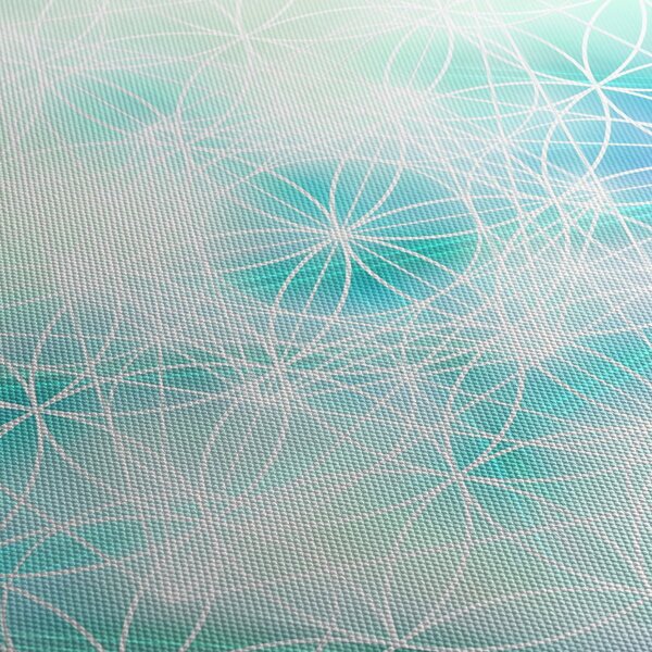 Slika - Merkaba v turkiznem ozadju (90x60 cm)