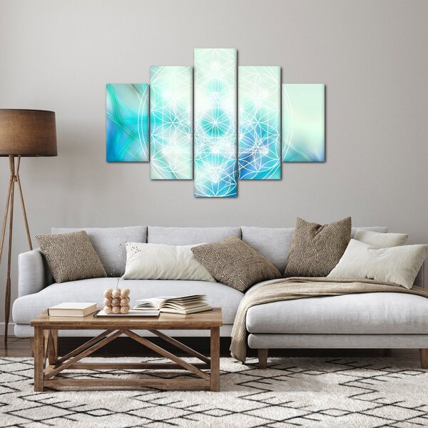 Slika - Merkaba v turkiznem ozadju (150x105 cm)