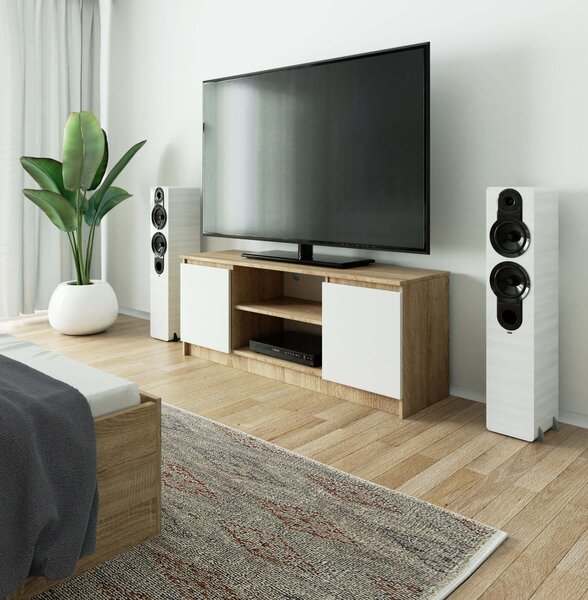 TV stolić Dariel (hrast sonoma + bijela)