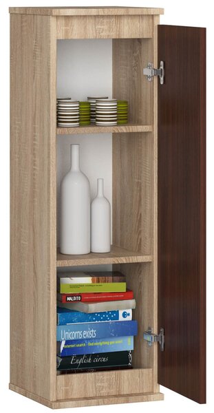 Zidni ormarić Wren (hrast sonoma + wenge)