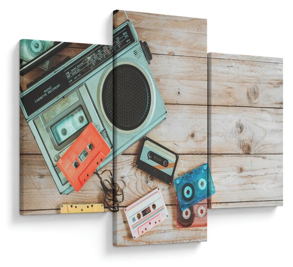 Slika - Retro radio (90x60 cm)