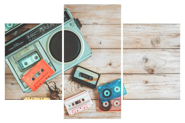 Slika - Retro radio (90x60 cm)