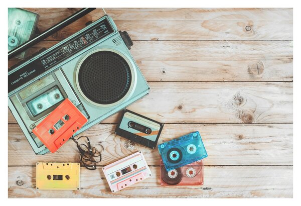 Slika - Retro radio (90x60 cm)